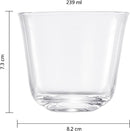 Vintage Crystal Lowball Tumbler Glasses, Set of 2 (5 OZ)