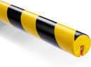 L-Shaped/Circular Edge Protector – 19" Durable Polyurethane Foam, High-Visibility Yellow/Black Stripes & Corner Safety Bumper for Impact Protection by TinyTreasures Baby Boutique