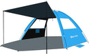 Gorich Beach Tent with Canopy - Easy Setup 3-4/5-6/7-8 Person Portable Sun Shelter, UPF 50+ UV Protection Sun Shade, Lightweight & Compact Beach Cabana for Family Travel by TinyTreasures Baby Boutique