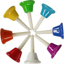 Handbells Set Metal Hand Bells Set Coloful Toddler Handbell Musical Toy 8 Note Diatonic For Kids Bells Instrument,Festival,Musical Teaching,Church Chorus,Wedding,Family Party by TinyTreasures Baby Boutique