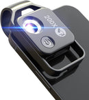 Phone Microscope with CPL Lens/LED Light, Nano Zoom 200X Pocket Microscope Camera Attachment with Universal Clip for Most iPhone/Andriod Phone - The Best Gift to Enjoy Microworld for Kids and Adults by TinyTreasures Baby Boutique