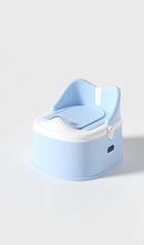 3 in 1 Toddler Potty Training Toilet Seat with Steps Ladder, Foldable Potty Train Chair Adapter for Toddlers Kids Boys Girls, Blue by TinyTreasures Baby Boutique