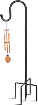 5-Prong Shepherd Hooks for Outdoor, Heavy Duty Iron Garden Hooks for Hanging Plants, Bird Feeders, Lanterns, Solar Lights, and Wedding Decor – Rust-Resistant, Adjustable, Easy to Install 36 Inch by GreenHaven Gardens