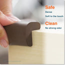 Roving Cove HeftyFit Corner Protector for Baby (4 Large Corners), Heavy-Duty Soft Rubber Foam Furniture Corner Bumper Guards, 3M Adhesive Pre-Taped, Coffee Brown by TinyTreasures Baby Boutique