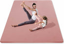 YOTTOY Large Yoga Mat (75 * 52 * 1/2inch),Extra Wide TPE Exercise Mat,Non-Slip Workout Mat for Pilates, Fitness, Barefoot, Home Gym Studio with Strap and Towel by TinyTreasures Baby Boutique