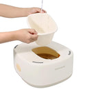 Bebamour Toddler Potty Training Toilet 3 in 1 Versatile Toilet Seat & Step Stool & Potty Chair Portable Potty Trainer for Boys & Girls with with 100 Pack Trash Bags (Dinosaur Coffee) by TinyTreasures Baby Boutique