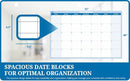 30-Day 1-Month Dry and Wet Erasable Wall Calendar Planner (Horizontal 32" 48", Sky Blue) by TinyTreasures Baby Boutique