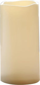 CANDLE CHOICE Extra Large Waterproof Outdoor Flameless Candle 6”(D) x12”(H) Big Tall Battery Operated Pillar with 6-Hour Auto Timer Ivory Plastic Realistic Flickering LED Light for Garden Decorations by GreenHaven Gardens