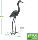 Achla Designs Great Blue Heron Garden Statue by GreenHaven Gardens