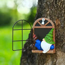 Whimsical Fairy Garden Gnome Statue, Tree Faces Decor Outdoor -5.9 Inch, Funny Garden Tree Decoration,Ideal Patio Yard Lawn Porch Decoration by CozyNest Decor