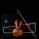 Rhythm Violin Set for Beginners,Acoustic Violins Starter Kit Package for Student,Beginners Fiddle with Hard Case, Rosin, Shoulder Rest, Bow, and Extra Strings (MATTE, Full) by TinyTreasures Baby Boutique