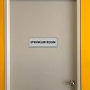 Signs ByLITA Standard Sprinkler Room Sign (Brushed Silver) - Large 2 Pack by GreenHaven Gardens