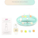 Rechargeable Baby Nail File, Fansidi Electric Baby Nail Trimmer for Newborn Infant or Toddler Toenail and Fingernail - Girls and Boys Accessory - Extra Replacement Pads Included (Blue) by TinyTreasures Baby Boutique