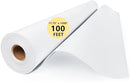 Art Paper Roll for Crafts, Drawing & Painting, 17.75"x1200" (100') White Gift Wrapping Craft Kraft Bulletin Board Poster Banner Coloring Paper, Kids Art Supplies, Wedding Floral Supplies 80GSM 55LB by TinyTreasures Baby Boutique