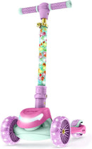 Jetson Character Kids Kick Scooter, LED Lights on Stem & Light-Up Wheels, Lightweight Frame, Height-Adjustable Handlebar, Lean-to-Steer System, Easy-Fold Mechanism by TinyTreasures Baby Boutique