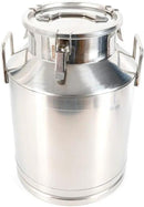 Stainless Steel Milk Can, 50L/13.2 Gallon Heavy Duty Airtight Storage Canister Milk Bucket with Lid, Embedded Silicone Milk Jug Wine Pail Water Cereals Bucket with Three Latches and Two Handles by CozyNest Decor