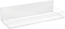 Magnetic Shelf for Fridge Magnetic Basket Organizer Wire Mesh Magnetic Holder Magnet Shelf Accessories for Office Kitchen Classroom Storage,White, 13.77" x 5.11" x 1.7" by CozyNest Decor