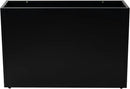 Kozyard 36" x 12" x 24" Metal Rectangular Planter Box Steel Long Box Planter Black Powder Coated Steel Plant Pot All-Weather Use with Partition Panel for Indoor Outdoor for Trees, Plants Flowers by CozyNest Decor