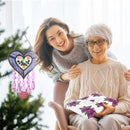 Mom's Birthday Gift Cool Purple Glass Heart-Shaped Sun Catcher by GreenHaven Gardens