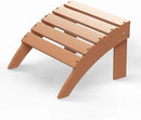 GREENVINES Adirondack-Ottoman | HDPE Plastic | Outdoor Footrest | All Weather | Foot Rest | Foot Stool | Teak | for Adirondack Chair | for Patio Backyard Pool by CozyNest Decor