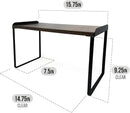 Mitus Shelf Organizer and Storage, Tiered Wood Cabinet Rack for The Kitchen Counter, Bathroom Counter, Pantry Cupboard, Office Desk Bookshelf, 16" Wide Walnut Brown and Black (Large) by CozyNest Decor