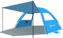 Gorich Beach Tent with Canopy - Easy Setup 3-4/5-6/7-8 Person Portable Sun Shelter, UPF 50+ UV Protection Sun Shade, Lightweight & Compact Beach Cabana for Family Travel by TinyTreasures Baby Boutique