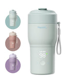 Papablic Pro Portable Bottle Warmer for Travel – Fast Heating, Built-in Sterilizer, 30W Fast Charge, 5-Temp Control, Easy-Clean Wide Mouth, Baby Milk Warmer for Breastmilk & Formula, Mint Green by TinyTreasures Baby Boutique