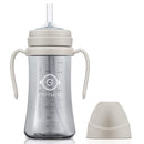 GROSMIMI Spill Proof no Spill Magic Sippy Cup with Straw with Handle for Baby and Toddlers, Customizable, PPSU, BPA Free 10 oz (Beige) by TinyTreasures Baby Boutique