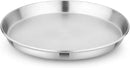 Children's 304 Stainless Steel Four (4) Piece Plate Set, 21 cm, Matte Finish, Plates for Kids, Toxin Free Stainless Steel Dinnerware Set, Non-Divided Plates, 100% BPA Free by TinyTreasures Baby Boutique