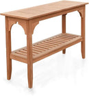 Cambridge Casual Indonesian Teak Auburn Outdoor Console Table, Natural by GreenHaven Gardens