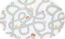 STARUIA Road Traffic Kids Rug Children Playing with Cars Playmat 3x5 Ft, Washable Play Carpet for Kids Playroom, Non-Slip Have Fun Safe Baby Nursery Rug for Toddler Boy's Bedroom Game Room Grey by CozyNest Decor