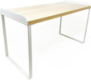 Mitus Shelf Organizer and Storage, Tiered Wood Cabinet Rack for The Kitchen Counter, Bathroom Counter, Pantry Cupboard, Office Desk Bookshelf, 16" Wide Natural and White (Large) by CozyNest Decor