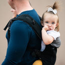 Beco Baby Carrier 8 Hybrid Newborn to Toddler Carrier (7-45lbs) - All in 1 Mesh Toddler Carrier - Baby Carrier Backpack, Front and Hip Carrier with Adjustable Seat - Cooling Ergonomic Carrier (Black) by TinyTreasures Baby Boutique