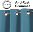 H.VERSAILTEX Premium Blackout Thermal Insulated Room Darkening Curtains for Bedroom/Living Room - Classic Grommet Top (2 Panels, Storm Blue, 52 Inch by 96 Inch) by CozyNest Decor