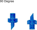 90 180 360 Degree Atomizing Sprinkler Sprayer, Micro Garden Lawn Water Spray Misting Nozzle Sprinkler Irrigation System for Agriculture,Hydroponic and Aeroponic Irrigation, 3Colors, 150PCS by GreenHaven Gardens