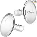 PumpMom-us 17mm Shields Compatible with Medela Breast Pump Parts, Replace Flange Accessories for PersonalFit, Freestyle, Harmony, Maxi, Flex Connector, PersonalFit Flex Breast Shield, 2pcs (17mm) by TinyTreasures Baby Boutique