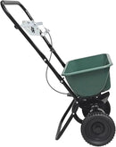 60LB Walk-Behind Broadcast Spreader for Seed,Fertilizer,Salt,Ice Melt, Fertilizer Spreader with Adjustable Drop Rate, Seed Spreaders for Lawns by GreenHaven Gardens