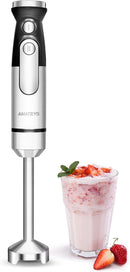 Immersion Blender,700W Handheld with Heavy Copper Motor,Infinitely Variable Speeds Stick Kitchen Blender,Detachable Stainless Steel Smoothie,for Soup Puree Baby Food Juice by TinyTreasures Baby Boutique