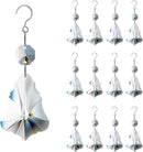 12pcs Crystal Prism Suncatchers, Hanging Crystals Chandelier Replacement for Windows, Christmas Trees Shape Rainbow Maker Home Decoration by GreenHaven Gardens