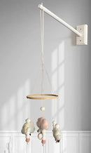 Crib Mobile Wooden Arm, Wall Mounted Suitable for All Cribs 100% Natural Larch Hanger Nusery Decor Baby Room Safe Holder(Mobile is not Included by CozyNest Decor