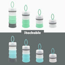 Baby Formula Dispenser, Formula Container, Portable Milk Powder Dispenser Container, Baby Feeding Travel Storage Container, Non-Spill Stackable Baby Snack Storage Container, BPA Free, 2 Packs by TinyTreasures Baby Boutique