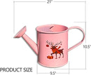 Metal Small Watering Can for Outdoor and Indoor Plants, Watering Can Decor, 500ML (Small Pink) by GreenHaven Gardens