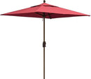 EliteShade USA 10-Year-Non-Fading 6x6Ft Square Market Umbrella Patio Outdoor Table Umbrella with Ventilation, Burgundy by GreenHaven Gardens