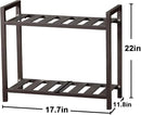 Versatile Indoor/Outdoor Plant Stand – High-Strength Aluminum with 300 LBS Load Capacity - Ideal Decor for Patios, Gardens, Living Rooms | L17.7 x W11.8 x H22 inches by GreenHaven Gardens