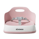 Baby Booster Seats, Toddler Booster Seat for Dining Table with Adjustable Straps, Portable Compact Portable Baby Chair for Dining and Travel (Pink) by TinyTreasures Baby Boutique