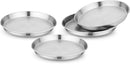 Children's 304 Stainless Steel Four (4) Piece Plate Set, 21 cm, Matte Finish, Plates for Kids, Toxin Free Stainless Steel Dinnerware Set, Non-Divided Plates, 100% BPA Free by TinyTreasures Baby Boutique