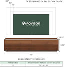 POVISON Fully-Assembled Mid Century Modern TV Stand, 78.74" Wood Media Console with Adjustable LED Light, Entertainment Center with Storage for Living Room by CozyNest Decor