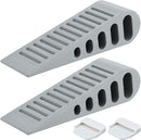 JQK Rubber Door Stopper Wedge, Grey 6 Pack Soft TPR Premium Door Stops for Bottom of Heavy Duty Door on Tile, Concrete, Carpet, Wooden Floor, DSB61-GY-P6 by TinyTreasures Baby Boutique