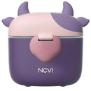 NCVI Baby Formula Dispenser On The Go, Formula Container To Go, Formula Holder for Travel, Outdoor Picnic with Baby Infant, Portable Container for Milk Powder, Snacks, Candy, Fruits (Purple) by TinyTreasures Baby Boutique