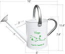 Metal Watering Can for Outdoor and Indoor Plants, Watering Can Decor, 1 Gallon (Virgo) by GreenHaven Gardens